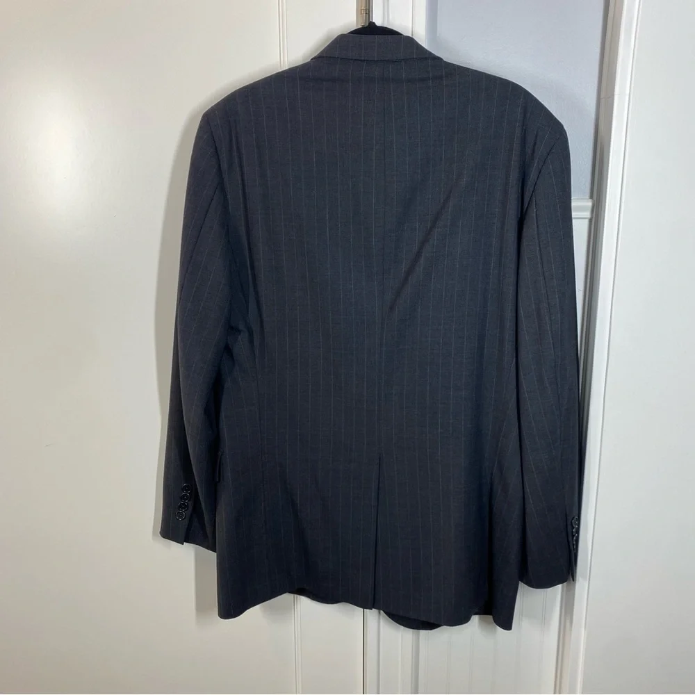 Brooks Brothers 346 Mens Stretch Navy Two Button Wool‎ Blend Sport Coat Size 43L